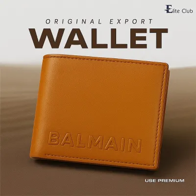 BALMAIN Paris Premium Wallet S3-Light Brown
